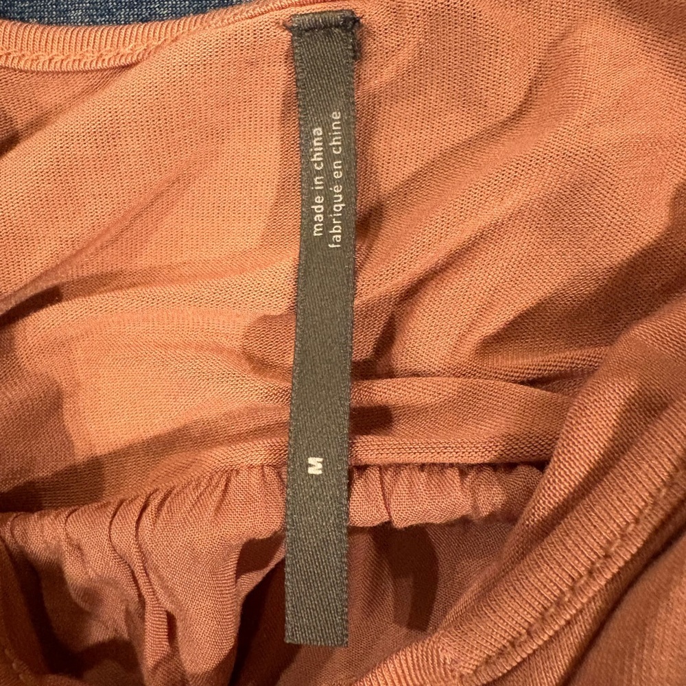 Anthropologie long slip balletcore dress sz M brownish pink - Picture 4 of 7